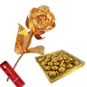 Gold Rose n 24 pcs Ferrero Rocher Chocolates